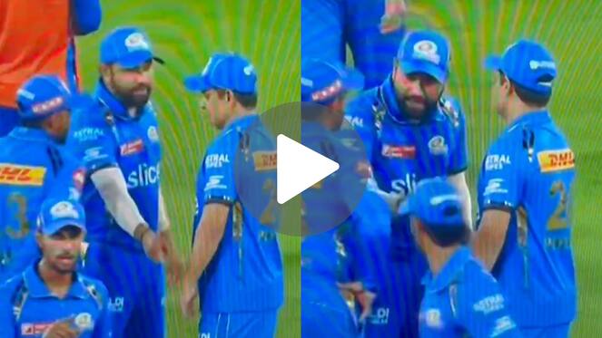 [Watch] Rohit's Pre-Over Discussion With Chawla Leads to Abhishek Sharma's Dismissal